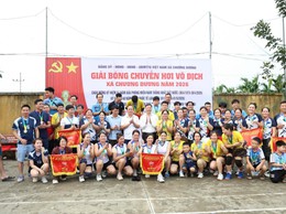 Câu lạc bộ bóng chuyền hơi Đào Xá giành giải nhất nam, nữ Giải bóng chuyền hơi vô địch năm 2026