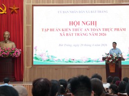Bát Tràng tập huấn kiến thức an toàn thực phẩm cho các cơ sở sản xuất, kinh doanh và các bếp ăn trường học trên địa bàn xã
