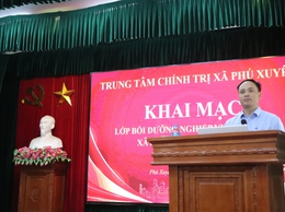 xã Phượng Dực- xã Chuyên Mỹ Khai giảng lớp Bồi dưỡng nghiệp vụ công tác Đảng năm 2026