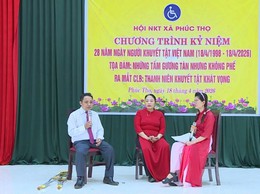 Phúc Thọ kỷ niệm 28 năm Ngày Người khuyết tật Việt Nam, ra mắt CLB 