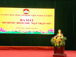 Ra mắt “Hòm thư Mặt trận số” tại xã Ô Diên: Tăng cường lắng nghe, thúc đẩy chuyển đổi số ở cơ sở