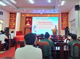 Xã Chương Dương đã tổ chức phát động và kêu gọi ủng hộ Quỹ 