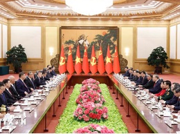 Tuyên bố chung về việc tiếp tục làm sâu sắc quan hệ đối tác hợp tác chiến lược toàn diện, thúc đẩy xây dựng Cộng đồng chia sẻ tương lai Việt Nam - Trung Quốc có ý nghĩa chiến lược ở mức độ cao hơn trong thời kỳ mới