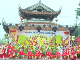 Giao lưu Hát dân ca và Nhạc cổ truyền xã Hát Môn năm 2026 – Sắc màu văn hóa trong Lễ hội Đền Hát Môn