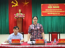 ĐẢNG ỦY XÃ CỔ ĐÔ TỔ CHỨC HỘI NGHỊ LÀM VIỆC VỚI CỤM CẤP ỦY SỐ 06