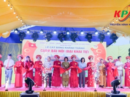 Thôn Bái Nội long trọng tổ chức Lễ đón nhận Bằng xếp hạng di tích lịch sử cấp Thành phố đối với Chùa Đại Khai