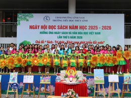 SÔI NỔI NGÀY HỘI SÁCH TẠI CÁC TRƯỜNG TRÊN ĐỊA BÀN PHƯỜNG LĨNH NAM