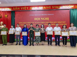 Phường Vĩnh Tuy tổng kết công tác tuyển, gọi công dân nhập ngũ năm 2026