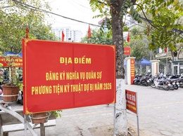 Phường Vĩnh Tuy tổ chức đăng ký nghĩa vụ quân sự, quân nhân dự bị, phương tiện kỹ thuật dự bị và dân quân tự vệ năm 2026