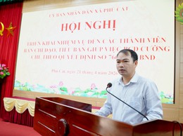 Phú Cát triển khai nhiệm vụ cưỡng chế xử lý vi phạm đất đai, trật tự xây dựng