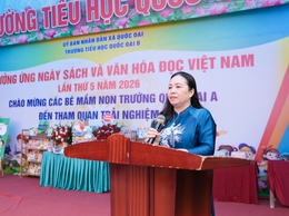 TRƯỜNG TIỂU HỌC QUỐC OAI B TỔ CHỨC NGÀY HỘI HƯỞNG ỨNG NGÀY SÁCH VÀ VĂN HÓA ĐỌC VIỆT NAM LẦN THỨ 5 NĂM 2026, CHÀO ĐÓN HỌC SINH MẦM NON THAM QUAN TRẢI NGHIỆM