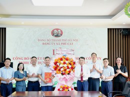 Phú Cát công bố Quyết định, ra mắt Chi bộ Công ty TNHH Xây dựng và Phát triển Tuấn Minh