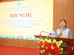 HỘI LIÊN HIỆP PHỤ NỮ XÃ CỔ ĐÔ TỔ CHỨC TUYÊN TRUYỀN PHÂN LOẠI VÀ XỬ LÝ RÁC THẢI SINH HOẠT TẠI HỘ GIA ĐÌNH