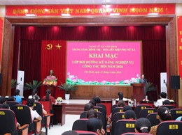 Khai mạc lớp bồi dưỡng kỹ năng nghiệp vụ công tác Hội Phụ nữ năm 2026