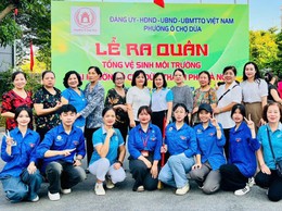 Phường Ô Chợ Dừa phát động phong trào “Sáng - Xanh - Sạch - Đẹp” năm 2026