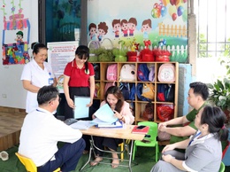 Kiểm tra an toàn thực phẩm tại các trường mầm non ngoài công lập trên địa bàn xã Quảng Bị