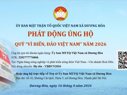 UB MTTQ xã Phát động ủng hộ Quỹ “Vì biển, đảo Việt Nam” năm 2026 