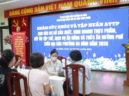 Phường Ba Đình: Tăng cường tập huấn, kiểm tra trong Tháng hành động vì an toàn thực phẩm năm 2026