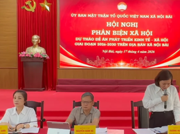 ỦY BAN MTTQ VIỆT NAM XÃ NỘI BÀI TỔ CHỨC HỘI NGHỊ PHẢN BIỆN XÃ HỘI ĐỐI VỚI DỰ THẢO ĐỀ ÁN PHÁT TRIỂN KINH TẾ - XÃ HỘI GIAI ĐOẠN 2026 - 2030 TRÊN ĐỊA BÀN XÃ NỘI BÀI.