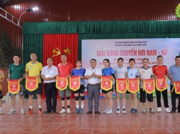 Sôi nổi Giải bóng chuyền hơi nam – nữ xã Phú Cát lần thứ I năm 2026