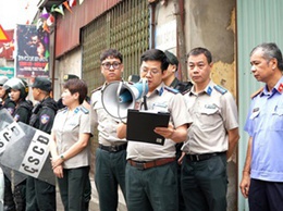 Quyết liệt cưỡng chế thi hành án dân sự tại Hoài Đức đảm bảo tính nghiêm minh của pháp luật