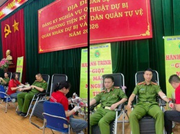 Những giọt máu nghĩa tình của tuổi trẻ Công an xã Hoài Đức vì cuộc sống cộng đồng