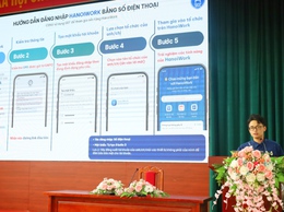 Phường Tùng Thiện tập huấn sử dụng Không gian làm việc số HanoiWork