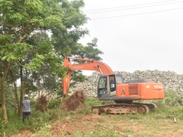 Tiếp tục công tác cưỡng chế thu hồi đất phục vụ dự án Khu đô thị Thành phố Công nghệ xanh tại phường Đại Mỗ đảm bảo an toàn, đúng pháp luật