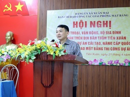 Xuân Mai đối thoại, vận động bàn giao mặt bằng dự án Quốc lộ 6 với hộ gia đình, cá nhân thôn Tiên Xuân