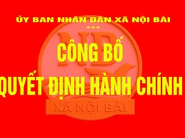 Danh mục thông tin được công khai và Danh mục thông tin công dân được tiếp cận có điều kiện của UBND xã Nội Bài năm 2026