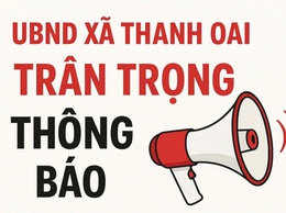 THÔNG BÁO Về việc thu hồi đất để thực hiện dự án dự án: Đầu tư xây dựng Khu đô thị thể thao Olympic (trên địa bàn thôn Trình Xá, xã Thanh Oai)