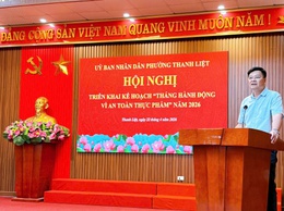 Thanh Liệt quyết liệt đảm bảo an toàn thực phẩm trong tháng hành động năm 2026