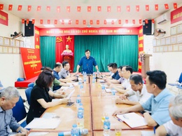 Phường Từ Liêm tổ chức buổi làm việc sau kiểm tra thực tế tiến độ triển khai dự án Đầu tư xây dựng Công trình khẩn cấp Hồ điều hòa Phú Đô