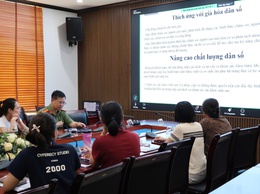 Đông Ngac tham gia Hội nghị trực tuyến, quán triệt, phổ biến, tuyên truyền Luật Dân số