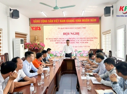 UBND xã Kiều Phú tổ chức hội nghị đánh giá hiện trạng, đề xuất phương án thanh thải cáp viễn thông đi nổi