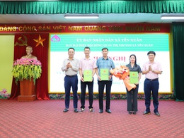 Hội nghị công bố quyết định thành lập Ban đại diện Hội đồng quản trị Ngân hàng Chính sách xã hội xã Yên Xuân và đánh giá hoạt động tín dụng chính sách quý I, triển khai phương hướng, nhiệm vụ quý II năm 2026