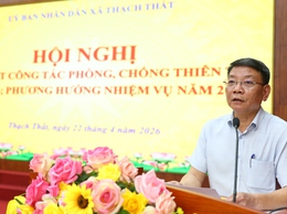 THẠCH THẤT: TỔNG KẾT CÔNG TÁC PHÒNG, CHỐNG THIÊN TAI NĂM 2025, TRIỂN KHAI NHIỆM VỤ NĂM 2026