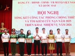 QUỐC OAI TỔNG KẾT CÔNG TÁC PHÒNG, CHỐNG THIÊN TAI NĂM 2025 – CHỦ ĐỘNG ỨNG PHÓ, SẴN SÀNG CHO NĂM 2026