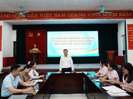 Ban đại diện HĐQT Ngân hàng Chính sách xã hội phường Phú Lương họp đánh giá kết quả hoạt động quý I, triển khai nhiệm vụ quý II/2026