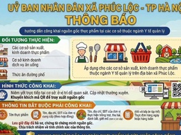 Thông báo Hướng dẫn công khai nguồn gốc thực phẩm tại các cơ sở thuộc ngành Y tế quản lý  
