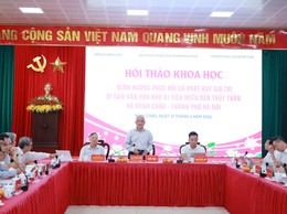  Phục hồi đền Thủy Thần ở xã đảo duy nhất của Hà Nội 
