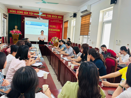 Tập huấn phòng, chống dịch bệnh trong trường học tại xã Ô Diên