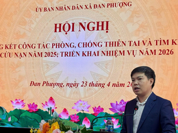Xã Đan Phượng tổng kết công tác phòng chống thiên tai năm 2025, triển khai nhiệm vụ năm 2026.