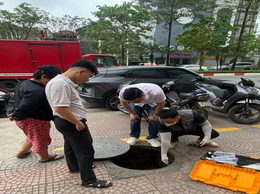 Phường Long Biên kiểm tra công tác xả thải tại các cơ sở kinh doanh dịch vụ ăn uống, xử phạt 10 cơ sở vi phạm