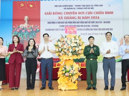 Sôi nổi Giải bóng chuyền hơi Cựu chiến binh xã Quảng Bị năm 2026