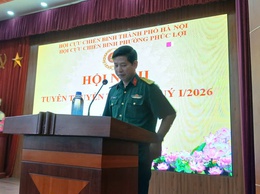 Hội Cựu chiến binh phường Phúc Lợi tổ chức thông tin thời sự quý I/2026