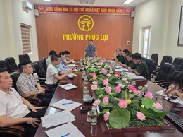 Làm việc với các đơn vị Quốc phòng về bàn giao mặt bằng thực hiện các dự án trên địa bàn phường