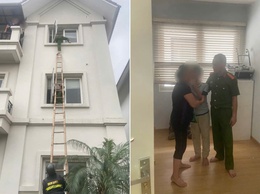 Kịp thời giải cứu cháu bé mắc kẹt trong nhà, đảm bảo an toàn tính mạng