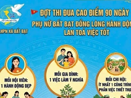 Phụ nữ xã Bất Bạt sôi nổi ra quân đợt thi đua cao điểm 90 ngày: “Đồng lòng hành động, lan tỏa việc tốt”