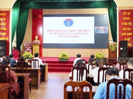 Xã Quảng Bị dự trực tuyến hội nghị quán triệt, phổ biến, tuyên truyền Luật Dân số số 113/2025/QH15